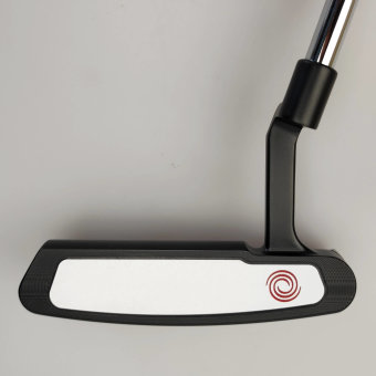 Odyssey Tri-Hot 5K Double Wide CH Putter für Herren, Rechtshand, mit Odyssey Stroke Lab Bi-Matrix 3GEN Red Schaft in 34 Inch, mit Odyssey Tri-Hot 5K Pistol, black-silver Griff in Std. Stärke