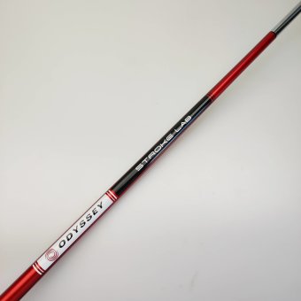 Odyssey Tri-Hot 5K Double Wide CH Putter für Herren, Rechtshand, mit Odyssey Stroke Lab Bi-Matrix 3GEN Red Schaft in 34 Inch, mit Odyssey Tri-Hot 5K Pistol, black-silver Griff in Std. Stärke