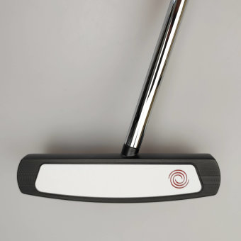 Odyssey Tri-Hot 5K Triple Wide CS Putter für Herren, Rechtshand, mit Odyssey Stroke Lab 3GEN Red 70 Class Schaft in 34 Inch, mit Odyssey Tri-Hot 5K Pistol, black-silver Griff in Std. Stärke