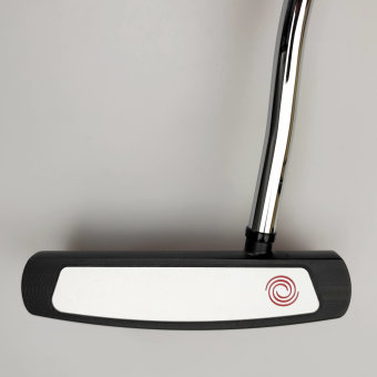 Odyssey Tri-Hot 5K Triple Wide DB Putter für Herren, Rechtshand, mit Odyssey Stroke Lab 3GEN Red 70 Class Schaft in 34 Inch, mit Odyssey Tri-Hot 5K Pistol, black-silver Griff in Std. Stärke