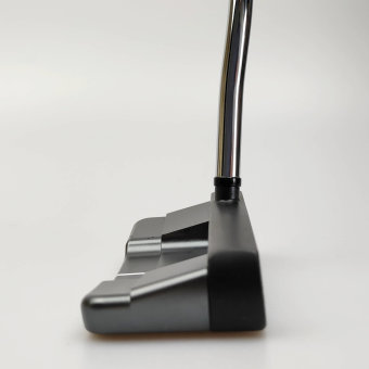 Odyssey Tri-Hot 5K Triple Wide DB Putter für Herren, Rechtshand, mit Odyssey Stroke Lab 3GEN Red 70 Class Schaft in 34 Inch, mit Odyssey Tri-Hot 5K Pistol, black-silver Griff in Std. Stärke