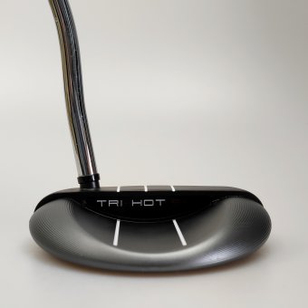 Odyssey Tri-Hot 5K Rossie DB Putter für Herren, Rechtshand, mit Odyssey Stroke Lab 3GEN Red 70 Class Schaft in 34 Inch, mit Odyssey Tri-Hot 5K Pistol, black-silver Griff in Std. Stärke