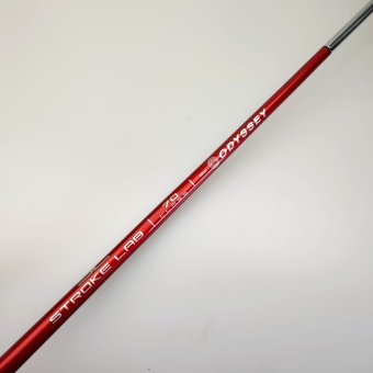 Odyssey Tri-Hot 5K Rossie S Putter für Herren, Rechtshand, mit Odyssey Stroke Lab 3GEN Red 70 Class Schaft in 34 Inch, mit Odyssey Tri-Hot 5K Pistol, black-silver Griff in Std. Stärke