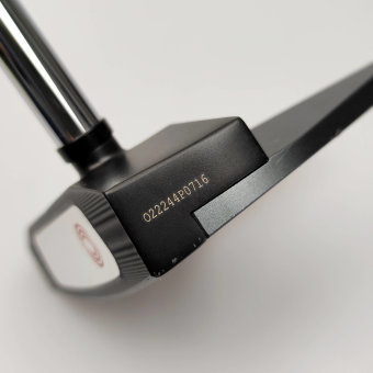 Odyssey Tri-Hot 5K #7 DB Putter für Herren, Rechtshand, mit Odyssey Stroke Lab 3GEN Red 70 Class Schaft in 34 Inch, mit Odyssey Tri-Hot 5K Pistol, black-silver Griff in Std. Stärke