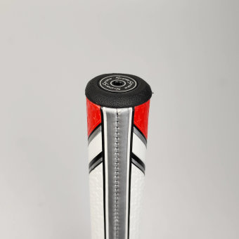 Odyssey Tri-Hot 5K #7 S Putter für Herren, Rechtshand, mit Odyssey Stroke Lab 3GEN Red 70 Class Schaft in 34 Inch, mit SuperStroke Traxion Tour, red-white Griff in 2.0 Stärke