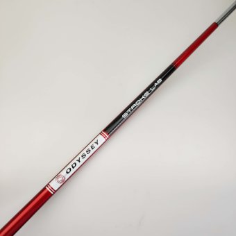 Odyssey Eleven Triple Track DB Putter für Herren, Rechtshand, mit Odyssey Stroke Lab Bi-Matrix 3GEN Red Schaft in 34 Inch, mit Odyssey 22, silver-black Griff in Oversize Stärke