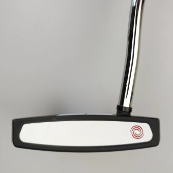 Odyssey White Hot Versa Twelve Putter für Herren, Rechtshand, mit Odyssey Stroke Lab 3GEN Red 70 Class Schaft in 34 Inch, mit Odyssey Pistol, black-red Griff in Std. Stärke