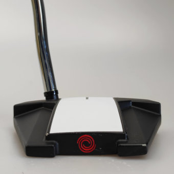 Odyssey White Hot Versa Twelve Putter für Herren, Rechtshand, mit Odyssey Stroke Lab 3GEN Red 70 Class Schaft in 33 Inch, mit Odyssey Pistol, black-red Griff in Std. Stärke