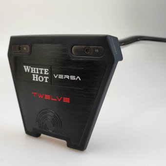 Odyssey White Hot Versa Twelve Putter für Herren, Rechtshand, mit Odyssey Stroke Lab 3GEN Red 70 Class Schaft in 33 Inch, mit Odyssey Pistol, black-red Griff in Std. Stärke