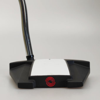 Odyssey White Hot Versa Twelve Putter für Herren, Rechtshand, mit Odyssey Stroke Lab 3GEN Red 70 Class Schaft in 35 Inch, mit Odyssey Pistol, black-red Griff in Std. Stärke