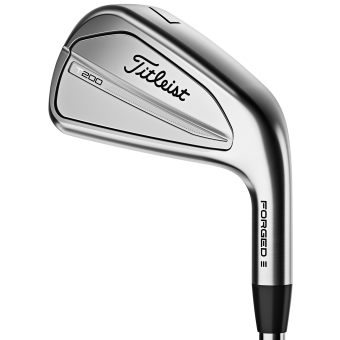 Titleist T200 Eisensatz für Herren, Linkshand, Eisen 5-PW/AW (7 Schläger), mit Nippon N.S. Pro ZELOS 7 Stahlschaft in Herren Std. Schaftlänge, Regular (74.0g), mit Titleist Universal 360, black-white Griffen in Std. Stärke