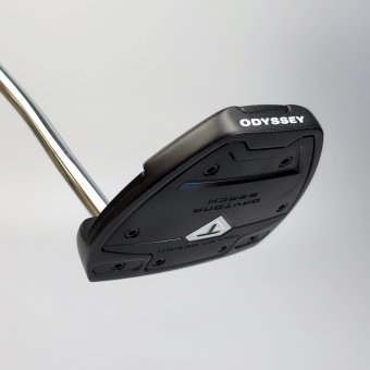 Odyssey Toulon Design Daytona Beach Putter für Herren, Rechtshand, mit Odyssey Stroke Lab Bi-Matrix 3GEN Green Schaft in 34 Inch, mit Toulon Design Slim Pistol 22, green-black-white Griff in Std. Stärke