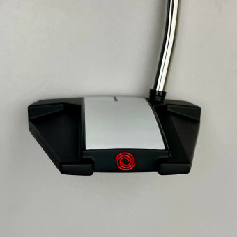 Odyssey White Hot Versa Twelve Putter für Herren, Linkshand, mit Odyssey Stroke Lab 3GEN Red 70 Class Schaft in 34 Inch, mit Odyssey Pistol, black-red Griff in Std. Stärke