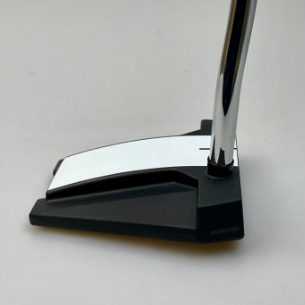 Odyssey White Hot Versa Twelve Putter für Herren, Linkshand, mit Odyssey Stroke Lab 3GEN Red 70 Class Schaft in 34 Inch, mit Odyssey Pistol, black-red Griff in Std. Stärke