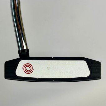 Odyssey White Hot Versa Seven Putter für Herren, Linkshand, mit Odyssey Stroke Lab 3GEN Red 70 Class Schaft in 34 Inch, mit Odyssey Pistol, black-red Griff in Std. Stärke