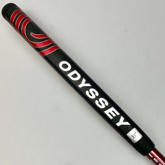 Odyssey White Hot Versa Seven S Putter für Herren, Rechtshand, mit Odyssey Stroke Lab 3GEN Red 70 Class Schaft in 35 Inch, mit Odyssey Pistol, black-red Griff in Std. Stärke