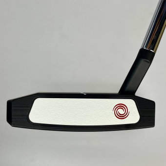 Odyssey White Hot Versa Seven S Putter für Herren, Rechtshand, mit Odyssey Stroke Lab 3GEN Red 70 Class Schaft in 35 Inch, mit Odyssey Pistol, black-red Griff in Std. Stärke