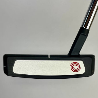 Odyssey White Hot Versa Three T S Putter für Herren, Rechtshand, mit Odyssey Stroke Lab 3GEN Red 70 Class Schaft in 34 Inch, mit Odyssey Pistol, black-red Griff in Std. Stärke