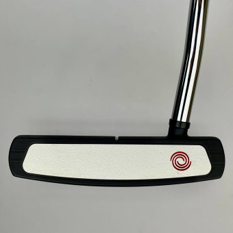 Odyssey White Hot Versa Double Wide Putter für Herren, Rechtshand, mit Odyssey Stroke Lab 3GEN Red 70 Class Schaft in 34 Inch, mit Odyssey Pistol, black-red Griff in Std. Stärke