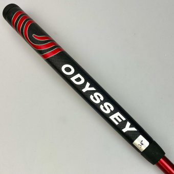 Odyssey White Hot Versa One CH Putter für Herren, Rechtshand, mit Odyssey Stroke Lab 3GEN Red 70 Class Schaft in 34 Inch, mit Odyssey Pistol, black-red Griff in Std. Stärke