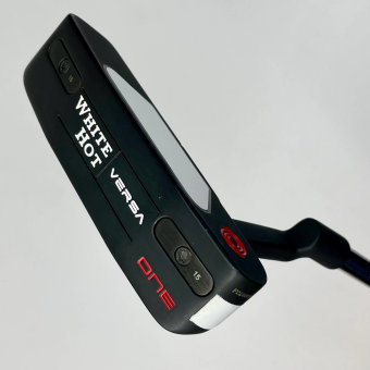 Odyssey White Hot Versa One CH Putter für Herren, Rechtshand, mit Odyssey Stroke Lab 3GEN Red 70 Class Schaft in 34 Inch, mit Odyssey Pistol, black-red Griff in Std. Stärke