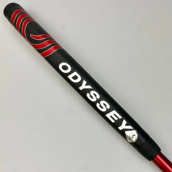 Odyssey White Hot Versa One CH Putter für Herren, Rechtshand, mit Odyssey Stroke Lab 3GEN Red 70 Class Schaft in 34 Inch, mit Odyssey Pistol, black-red Griff in Std. Stärke