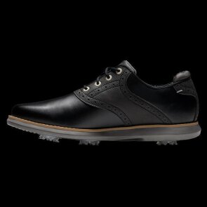 FootJoy FJ Traditions, wasserdichte Golfschuhe mit Spikes, für Damen, Wide, schwarz