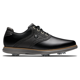 FootJoy FJ Traditions, wasserdichte Golfschuhe mit Spikes, für Damen, Wide, schwarz, Größe 40