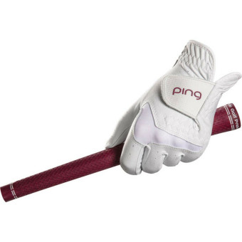 PING SPORT Ladies Glove Golfhandschuh aus Cabretta Leder, f&uuml;r Damen, wei&szlig;