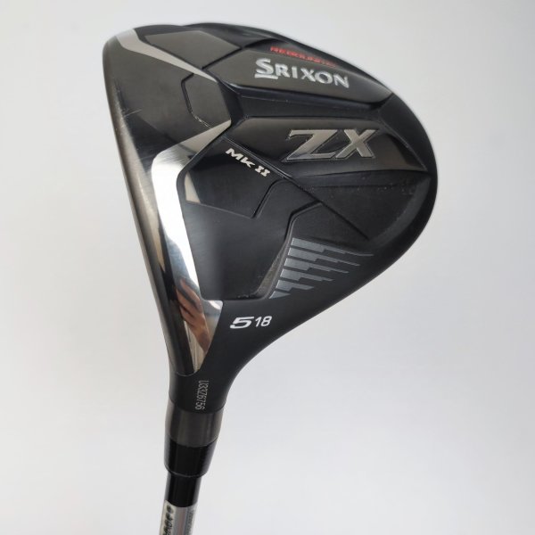 SRIXON ZX Mk II Fairwayholz 5 (18.0°) für Herren, Linkshand, mit Project X HZRDUS Smoke Red RDX 60 Std. Graphitschaft in Std. Länge (42.50 Inch), Regular (60.0g), mit Golf Pride Tour Velvet 360. black-white Std. Griff in Std. Stärke