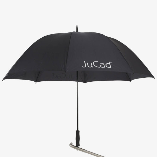 JuCad Golfschirm mit Titanstift, schwarz, inkl. Transporth&uuml;lle in passender Farbe