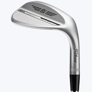 Titleist Vokey SM10 Tour Chrome 60° Lob Wedge für Herren, Rechtshand, D-Grind (12.0° Bounce), mit Nippon N.S.PRO Modus³ Tour 120 Stahlschaft in Std. Länge (35.00 Inch), Stiff (114.0g), mit Golf Pride for Vokey Tour Velvet, black Griff in Std. Stärke