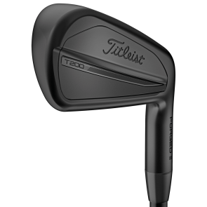 Titleist T200 Black Vapor Limited Release Eisensatz für Herren, Rechtshand, Eisen #5-PW/AW (7 Schläger), mit Mitsubishi Chemical MMT 85 Graphitschaft in Std. Länge, Regular (85.0g), mit IOMIC Sticky 2.0, white-black Griff in Std. Stärke