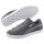 PUMA Suede G Golfschuhe für Herren, grau - ohne Spikes, graues Wildleder mit weißer Gummisohle, schmale Passform