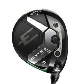 Callaway Elyte Triple Diamond Fairwayholz 5 (18.0°) für Herren, Rechtshand, mit Mitsubishi Chemical Tensei 1K Black 75 Std. Graphitschaft in Std. Länge (42.75 Inch), Stiff (75.0g), mit Golf Pride Tour Velvet 360 CHEV, black-grey Std. Griff in Std. Stärke