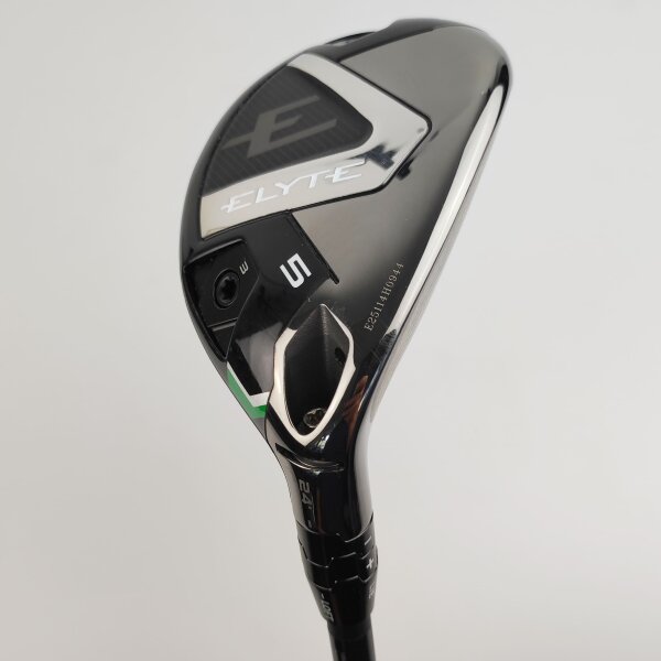 Callaway Elyte Hybrid 5 (24.0°, einstellbar) für Herren, Rechtshand, mit Mitsubishi Chemical Vanquish PL 50 Std. Graphitschaft in Std. Länge (39.375 Inch), Lite (50.0g), mit Golf Pride Tour Velvet 360 CHEV, black-grey Std. Griff in Std. Stärke