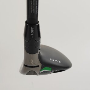 Callaway Elyte Hybrid 5 (24.0°, einstellbar) für Herren, Rechtshand, mit Mitsubishi Chemical Vanquish PL 50 Std. Graphitschaft in Std. Länge (39.375 Inch), Lite (50.0g), mit Golf Pride Tour Velvet 360 CHEV, black-grey Std. Griff in Std. Stärke