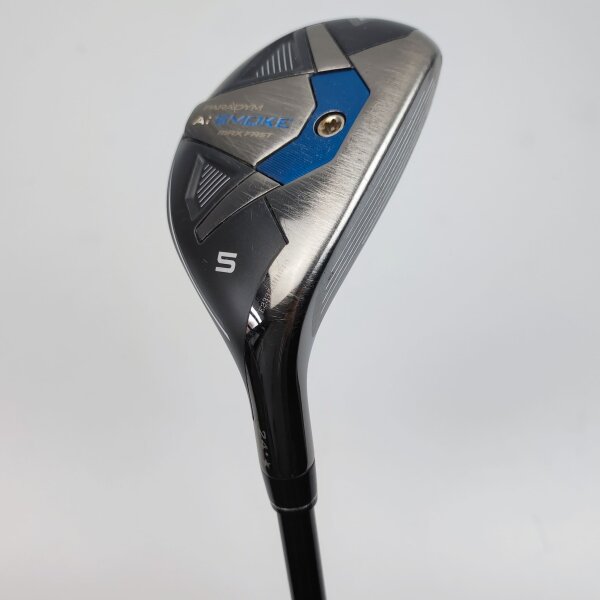 Callaway Paradym Ai Smoke Max Fast Hybrid 5 (24.0°) für Herren, Rechtshand, mit Mitsubishi Chemical Tensei Blue/Silver 40 Std. Graphitschaft in Std. Länge (39.75 Inch), Lite, mit Winn Dri-Tac 2.0 Lite CHEV, black-silver Std. Griff in Std. Stärke