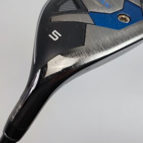 Callaway Paradym Ai Smoke Max Fast Hybrid 5 (24.0°) für Herren, Rechtshand, mit Mitsubishi Chemical Tensei Blue/Silver 40 Std. Graphitschaft in Std. Länge (39.75 Inch), Lite, mit Winn Dri-Tac 2.0 Lite CHEV, black-silver Std. Griff in Std. Stärke