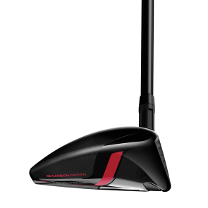 TaylorMade Stealth Fairwayholz 5 (18.0°) für Herren, Linkshand, mit Fujikura Ventus Red 5 Non-VeloCore Std. Graphitschaft in Std. Länge (42.25 Inch), Regular (54.0g), mit LAMKIN Crossline 360, black-red Std. Griff in Std. Stärke, inkl. Headcover