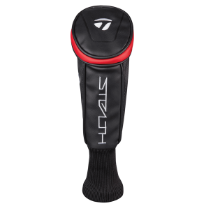 TaylorMade Stealth Hybrid 3 (19.0°) für Herren, Linkshand mit Fujikura VENTUS Red 7 Non-VeloCore Std. Graphitschaft in Std. Länge (40.75 Inch), Stiff (74.0g), mit LAMKIN Crossline 360, black-red Std. Griff in Std. Stärke, inkl. Headcover
