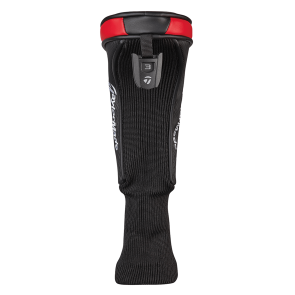 TaylorMade Stealth Hybrid 3 (19.0°) für Herren, Linkshand mit Fujikura VENTUS Red 7 Non-VeloCore Std. Graphitschaft in Std. Länge (40.75 Inch), Stiff (74.0g), mit LAMKIN Crossline 360, black-red Std. Griff in Std. Stärke, inkl. Headcover