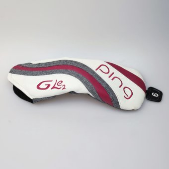 PING G Le2 Hybrid 6 (30.0°) für Damen, Rechtshand, mit PING ULT240H Std. Graphitschaft in Std. Länge (38.00 Inch), Ultra Lite (48.0g), mit Golf Pride Tour Velvet 360, garnet-white Std. Griff in Std. Stärke