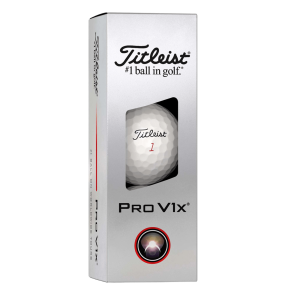 Titleist PRO V1x Golfbälle im 3-Ball Sleeve, weiß