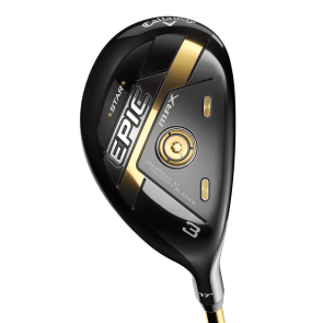 Callaway Epic MAX Star Hybrid #4 (20.0°) für Herren, Linkshand, mit UST Mamiya ATTAS Speed Series T1100 50 Graphitschaft in Std. Länge (40.00 Inch), Lite (55.0g), mit Winn Dri-Tac Lite 2.0 CHEV Std. Griff in Std. Stärke, inkl. Headcover