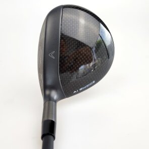 Callaway Paradym Ai Smoke Max Fairwayholz 5 (18.0°) für Damen, Rechtshand, mit Project X Cypher 2.0 FORTY Std. Graphitschaft in Std. Länge (41.50 Inch), Womens (47.0g), mit LAMKIN ST+2 Soft CHEV, black-silver Std. Griff in Std. Stärke