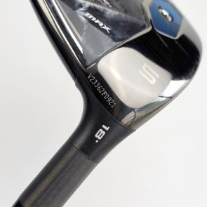 Callaway Paradym Ai Smoke Max Fairwayholz 5 (18.0°) für Damen, Rechtshand, mit Project X Cypher 2.0 FORTY Std. Graphitschaft in Std. Länge (41.50 Inch), Womens (47.0g), mit LAMKIN ST+2 Soft CHEV, black-silver Std. Griff in Std. Stärke