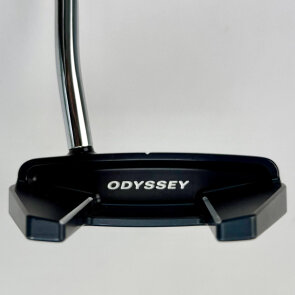 Odyssey Ai-ONE Milled Seven T DB Putter für Herren, Rechtshand, mit Odyssey Stroke Lab SL90 Schaft in 34 Inch, mit Odyssey Ai-ONE Milled Pistol, navy-white-gold Griff in Std. Stärke
