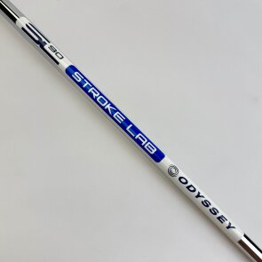 Odyssey Ai-ONE Milled Seven T DB Putter für Herren, Rechtshand, mit Odyssey Stroke Lab SL90 Schaft in 34 Inch, mit Odyssey Ai-ONE Milled Pistol, navy-white-gold Griff in Std. Stärke