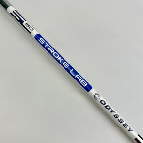 Odyssey Ai-ONE Double Wide DB Putter für Herren, Rechtshand, mit Odyssey Stroke Lab SL90 Schaft in 34 Inch, mit Odyssey Ai-ONE Pistol, navy-white-blue Griff in Std. Stärke
